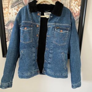 Wrangler Retro Sherpa Lined Denim Jacket